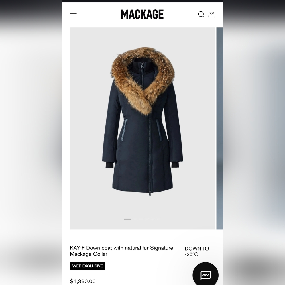 Mackage Kay-F Brand New - Size- Medium